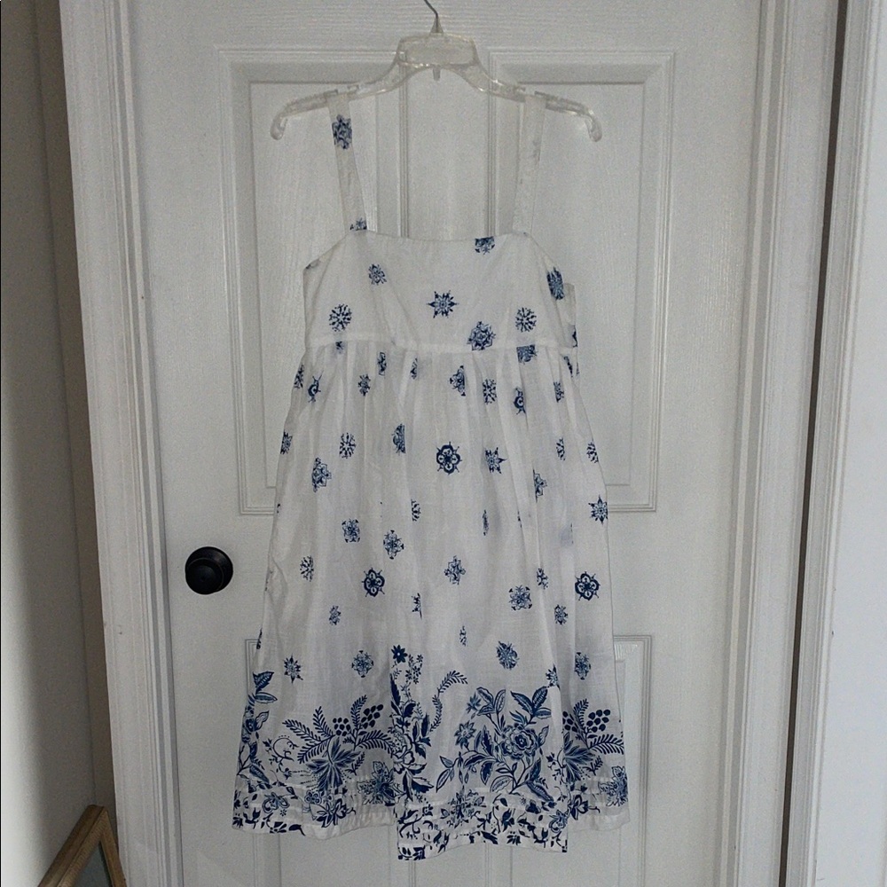 GAP Floral White and Blue Women’s dress